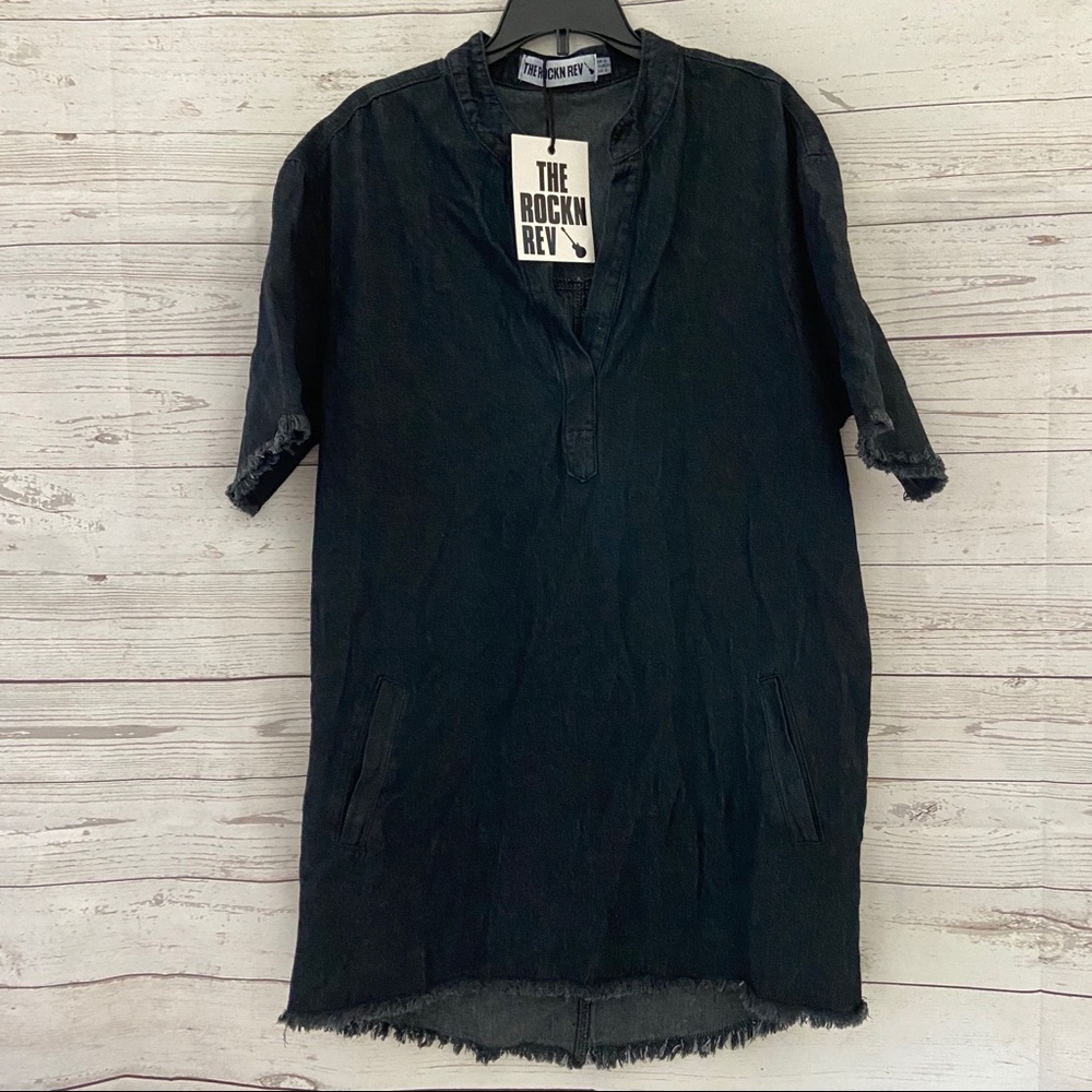 NWT THE ROCKN REV DENIM DRESS